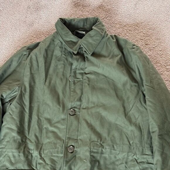 Swedish Military Heavyweight Jacket C148 Paratrooper Fleece Lined Men Large - Picture 8 of 9